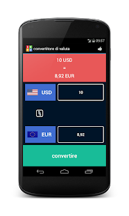 convertitore di valuta Screen 2