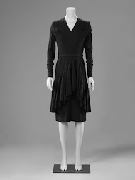 Dress with Pleated Flounce