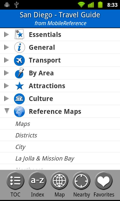 San Diego - Travel Guide Screen 1