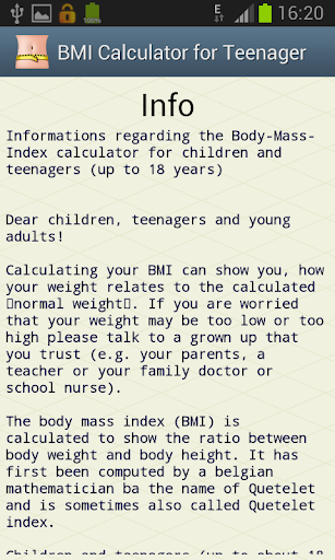 【免費健康App】BMI for kids and teenager-APP點子