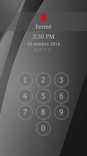 Capture d'ecran de l'application Android App Lock (Keypad)