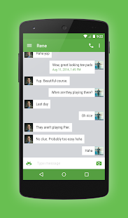 Lastest EvolveSMS Theme Green Accents APK for PC
