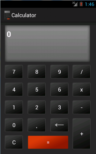 Simple Calculator Widget