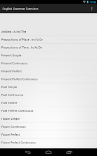 English Tenses - Grammar Practice on your mobile - Exam English