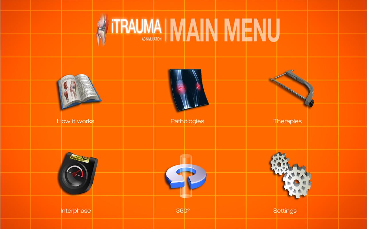 Android application iTraumApp Pro screenshort
