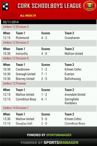 【免費運動App】Cork Schoolboys League Soccer-APP點子
