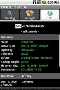 Package Tracker Pro - screenshot thumbnail