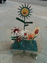 Sunflower Sculpture
