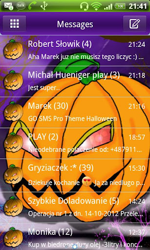 GO SMS Pro Theme Halloween