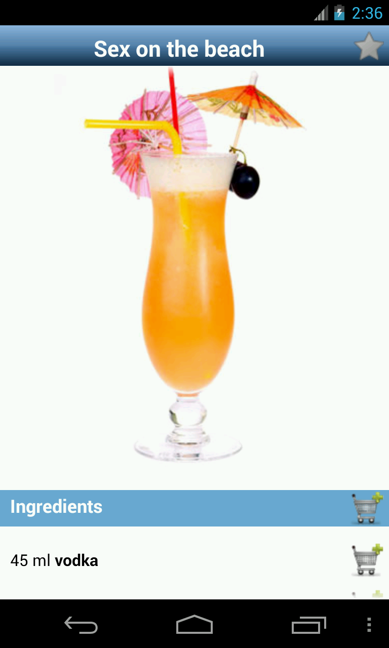SOS Cocktail Pro-drink recipes Screen 3