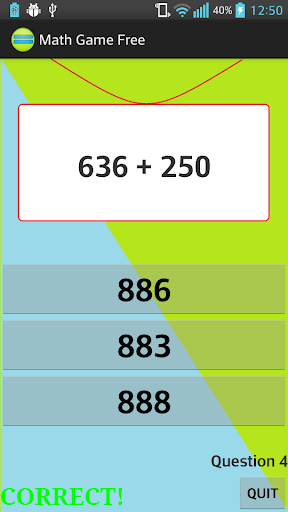 【免費教育App】Math Game Free-APP點子