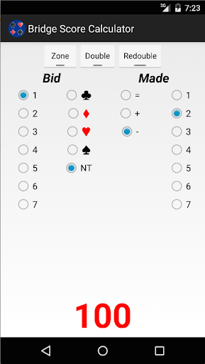 Bridge Score Calculator