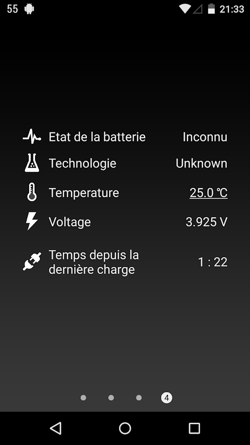   Batterie HD Pro  - Battery – Capture d'écran 