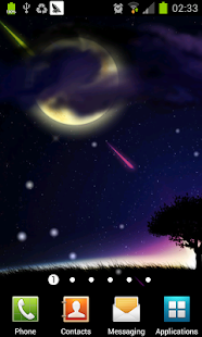 meteor and moon livewallpaper Screenshots 0