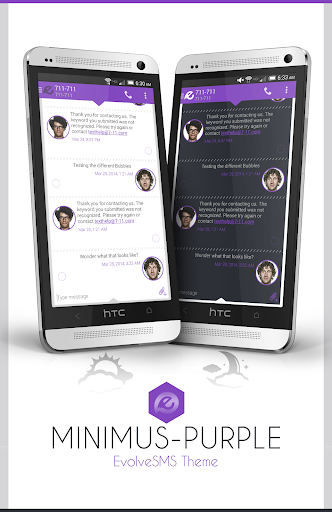 【免費個人化App】EvolveSMS Theme Minimus Purple-APP點子