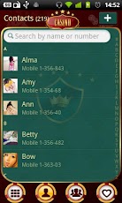 GO Contacts Casino theme