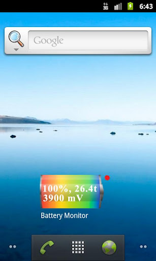 Battery charge widget