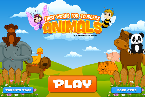 First Animal Words: Toddlers