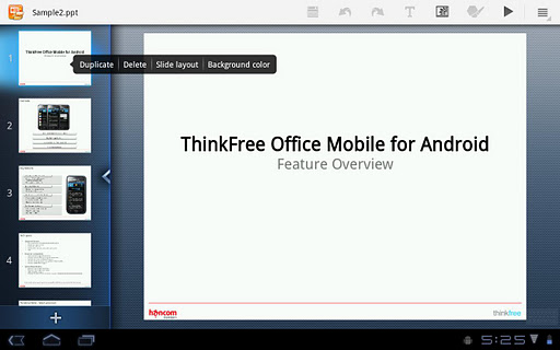 ThinkFree Mobile for Tablet v4.1.120206
