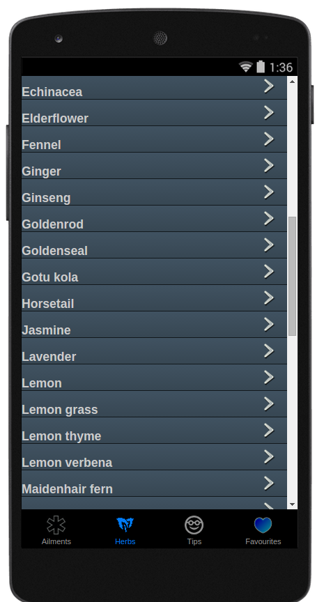 Medicinal Herbal Teas Screen 2