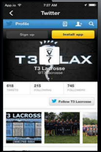 Free T3 Lacrosse Tournaments APK for Android