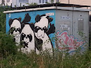 Drei Pandas