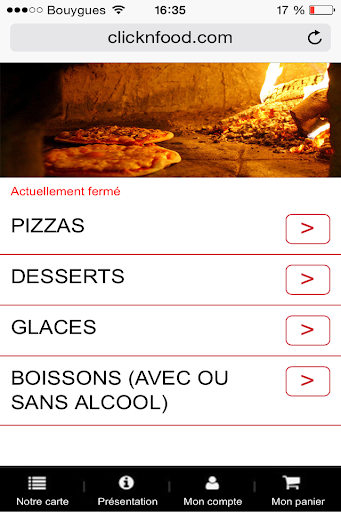 Au four à pizza