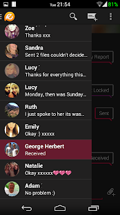 Lastest EvolveSMS Lines Purple 2 Tone APK