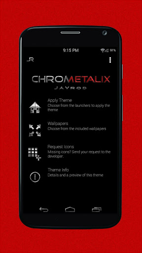 Red Chrometalix-Icon Pack