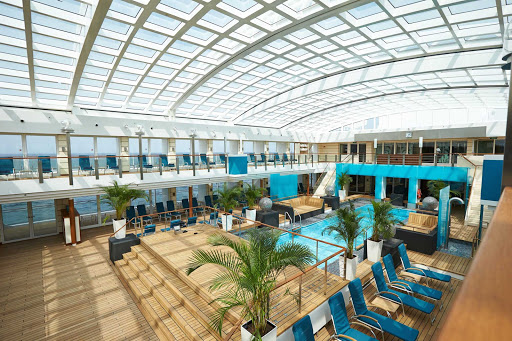  Head to Europa 2's pool deck to take laps in the impressive pool or relax in one of the sun lounges.