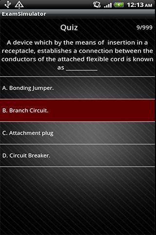 Electrician's Exam Q A Sim