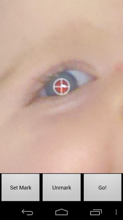 Android application Red Eye Remover screenshort