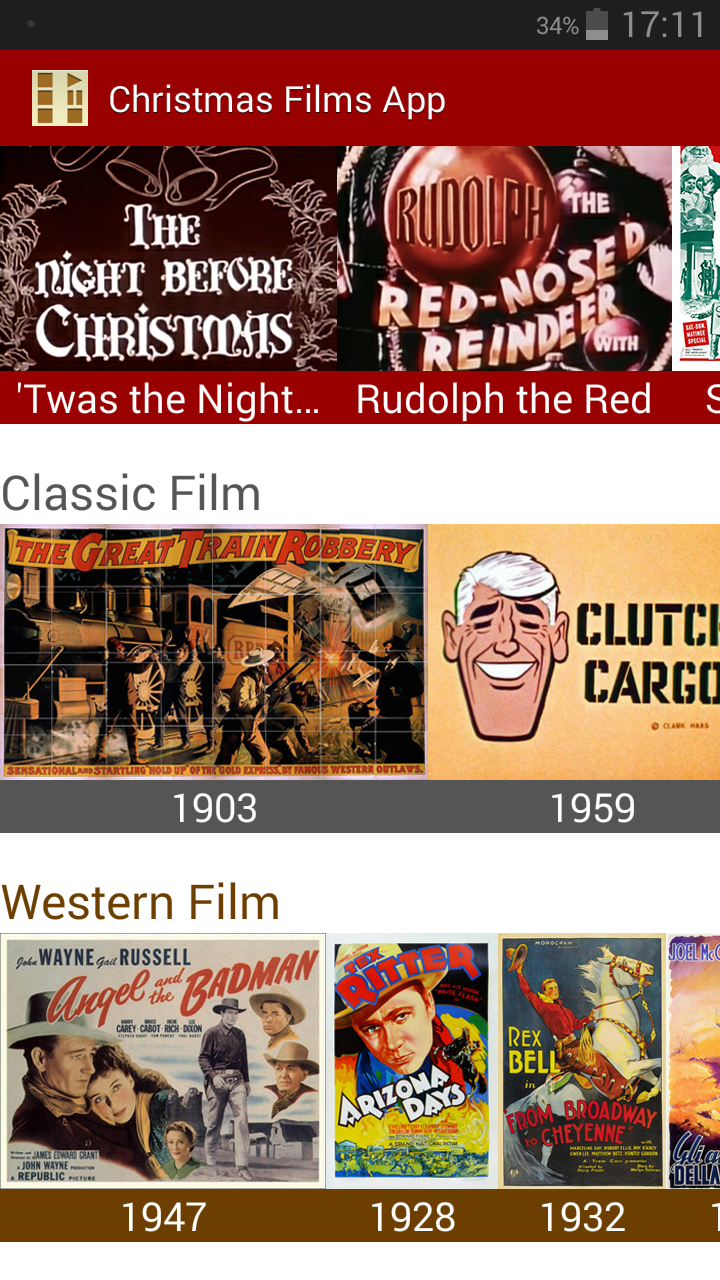 Christmas Movies Screen 2