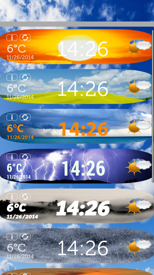 Weather Clock Widget Free Screen 2