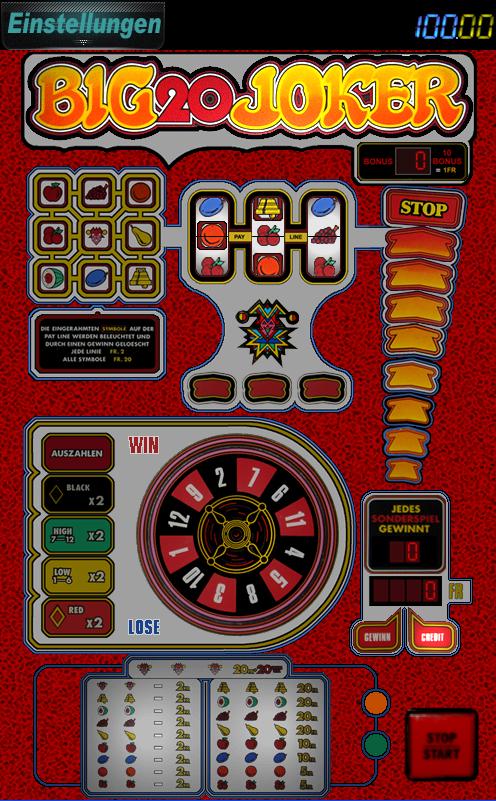 Android application "Big20Joker" von Sonderspiele screenshort