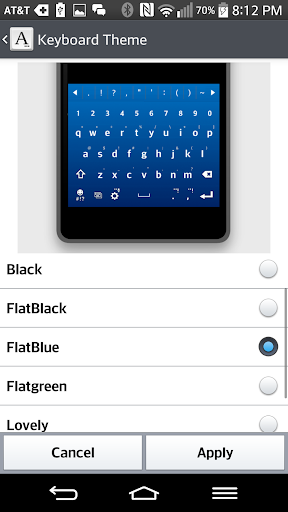 【免費個人化App】FlatBlue KeyBoard LG THEME-APP點子