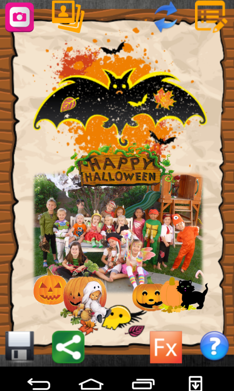 Android application Halloween Photo - TrickorTreat screenshort