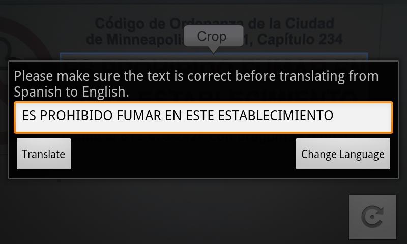 Camera Translator Screen 3