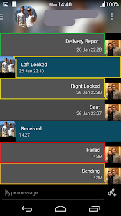 Lastest EvolveSMS Blk Holo Grey/D.Blue APK for Android