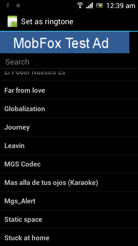 Set as Ringtone No ads Screen 1