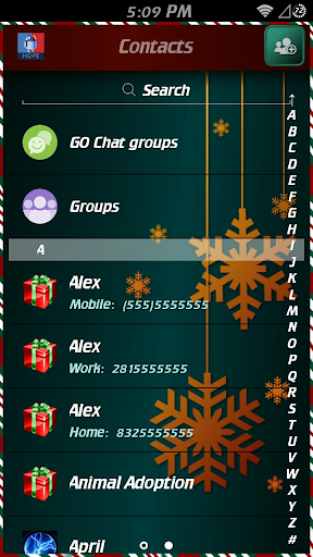 【免費個人化App】GO SMS Christmas Colorful NEW-APP點子