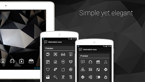 Minimalistic Icons | White poster 2