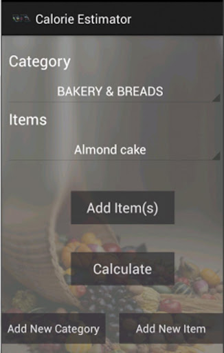 Calorie Estimator