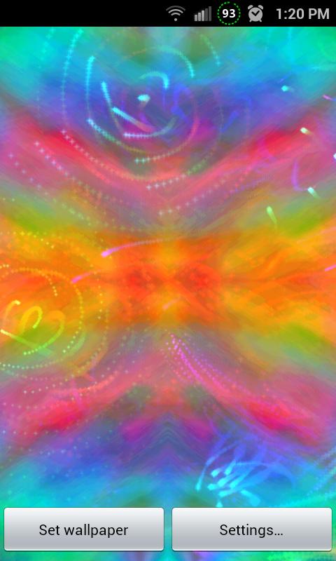 Android application Classic Tie Dye Live Wallpaper screenshort