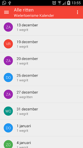 Wielertoerisme kalender