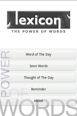 Lexicon - The Power of Words