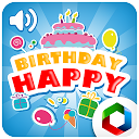 Happy birthday sound cards mobile app icon