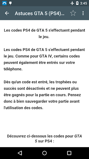 Astuces GTA 5 PS4