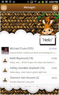 Free GO SMS THEME|WickerMonkey APK for PC