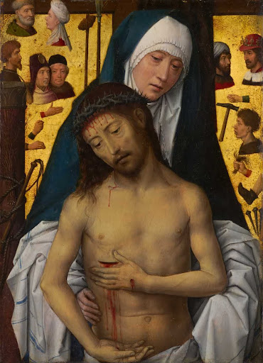The Man of Sorrows in the arms of the Virgin
